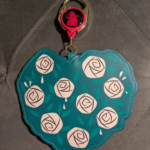 Loungefly Disney Alice in Wonderland Silhouette Lanyard Retractable ID Holder - Picture 3 of 3